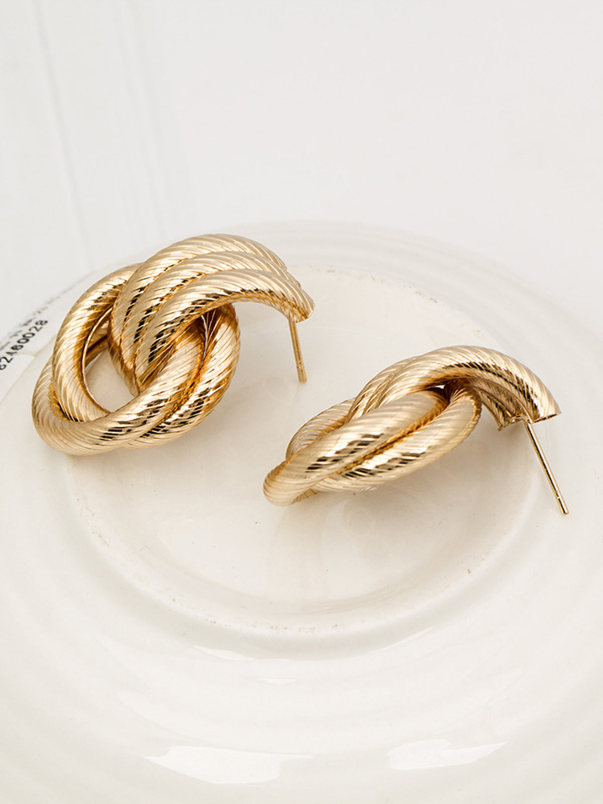 Nyla - Textured Twisted Studs