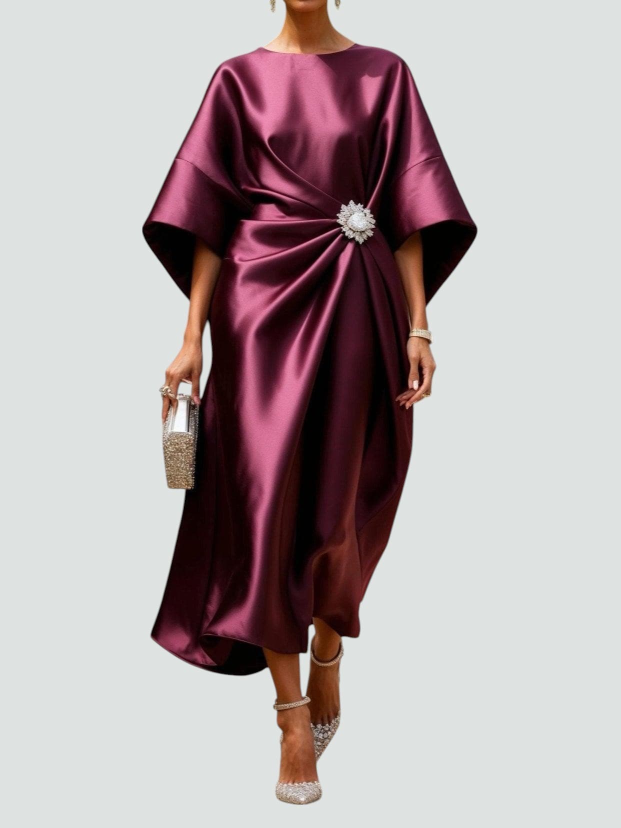 Luneth | Elegant Satin Dress