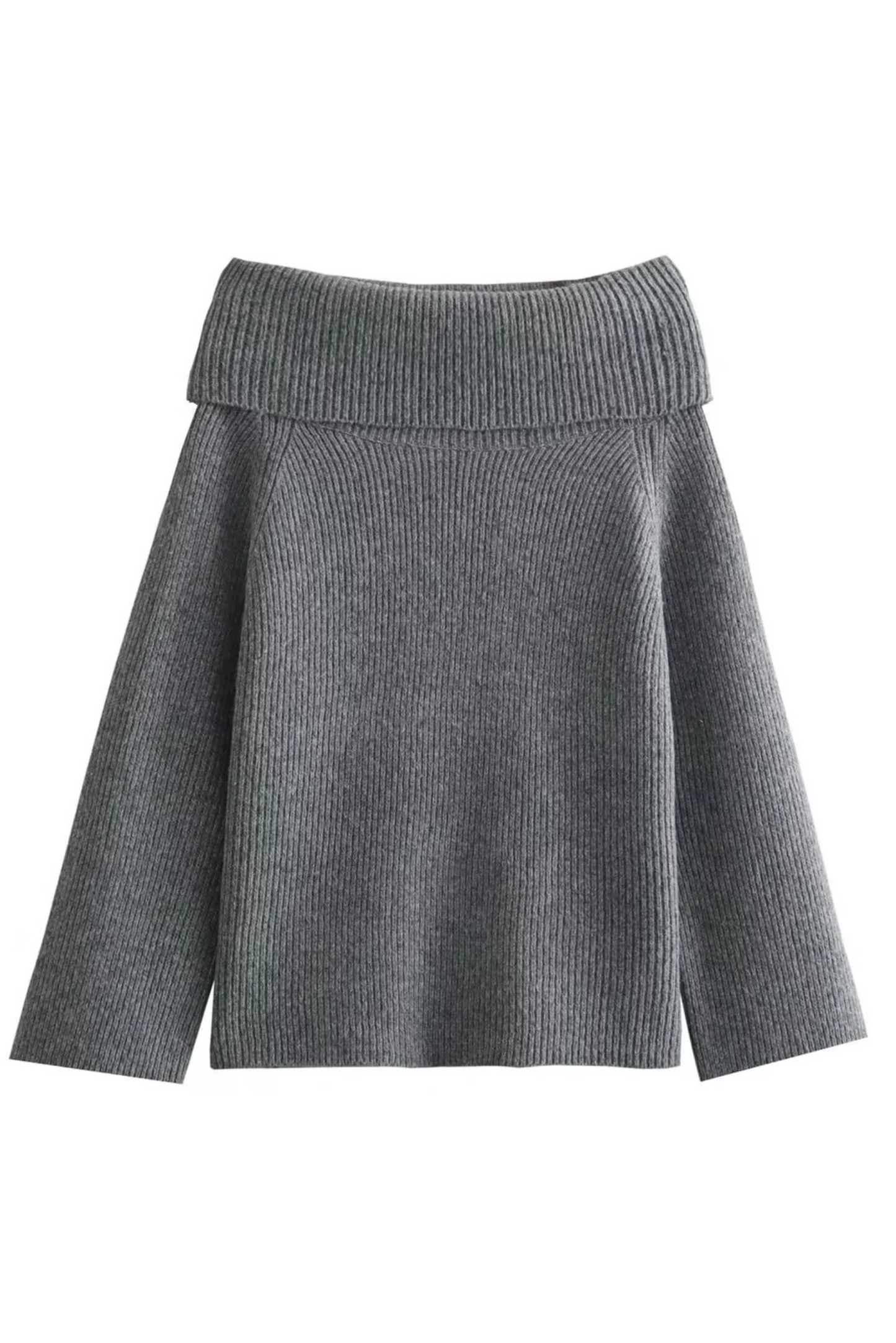 Joliana - Off-Shoulder Layered Knitted Top