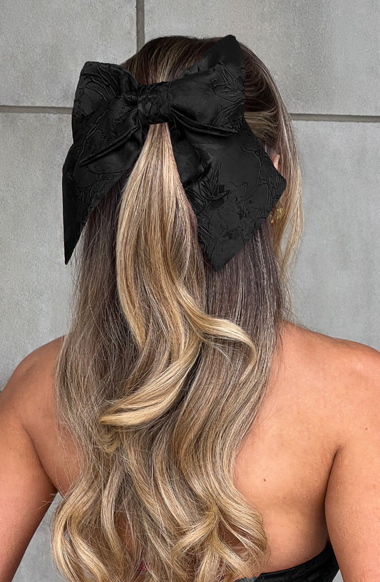 Siena - Black Bow Hairclip