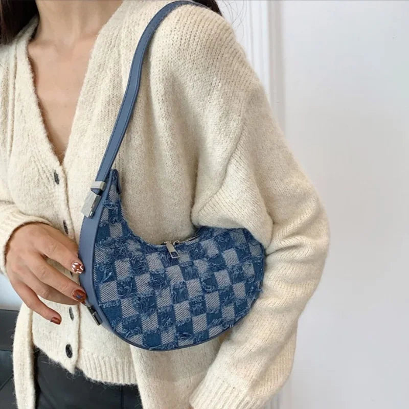 Brisa - Check Textured Handbag