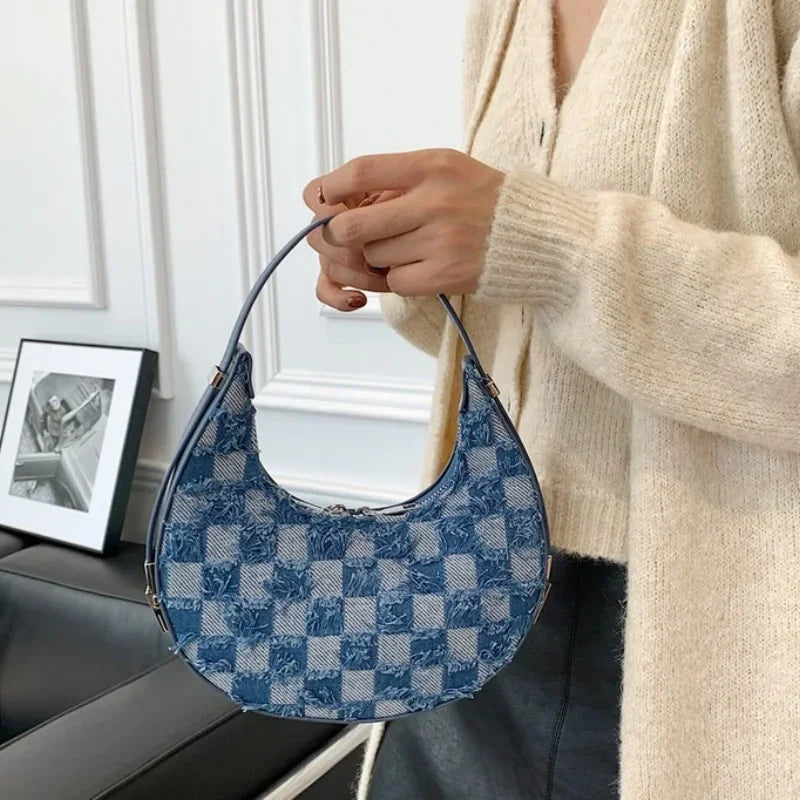 Brisa - Check Textured Handbag