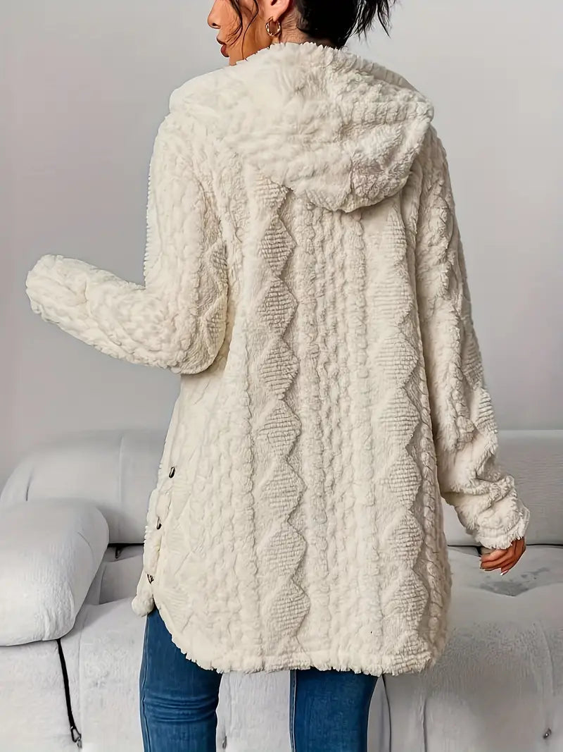 Jessica | Plush Hooded Cardigan