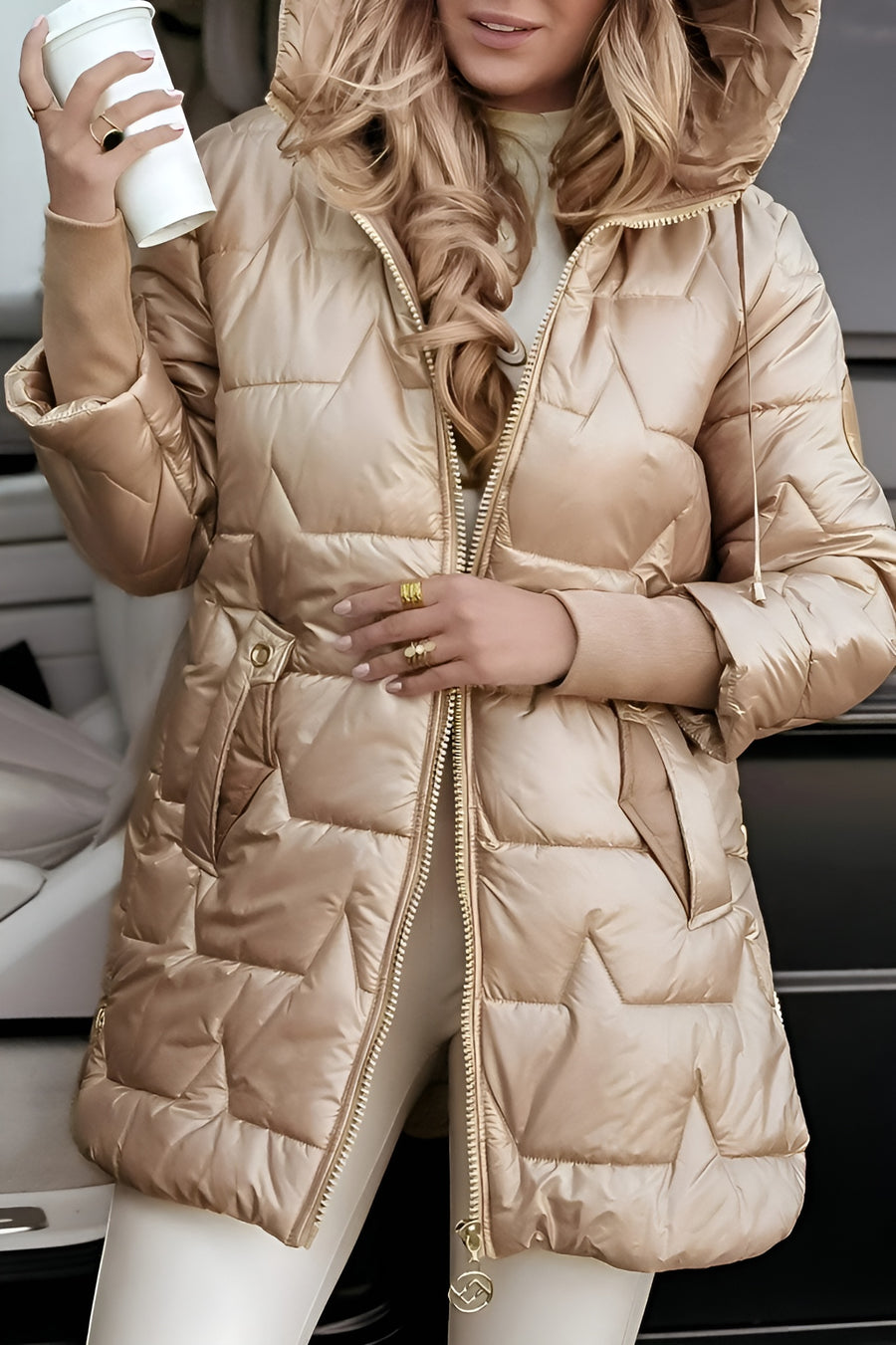 Aurelia | Elegant Hooded Coat